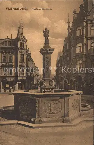 Flensburg Neptunbrunnen Kat. Flensburg