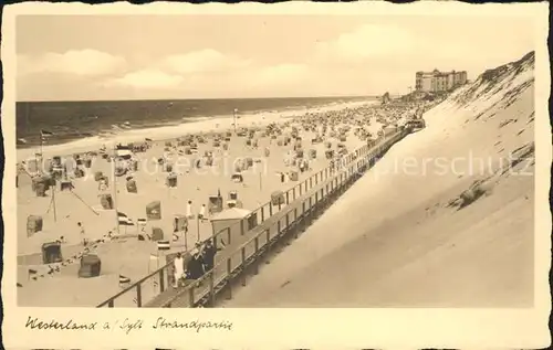 Westerland Sylt Strand Kat. Westerland