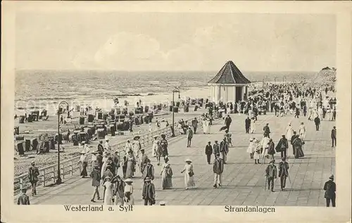 Westerland Sylt Seepromenade Konzerthaeuschen Kat. Westerland