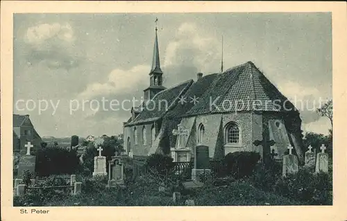 St Peter Ording Kirchenpartie Kat. Sankt Peter Ording