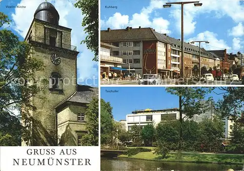 Neumuenster Schleswig Holstein Kuhberg Kirche Teichufer Kat. Neumuenster