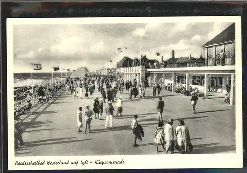 Westerland Sylt Kurpromenade Kat. Westerland