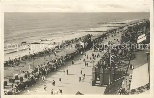 Westerland Sylt Strandpromenade mit Musikpavillon Kat. Westerland