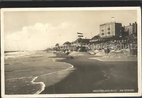 Westerland Sylt Strand Kat. Westerland