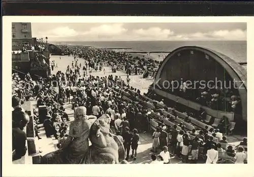 Westerland Sylt Strandpromenade mit Musikpavillon Kat. Westerland