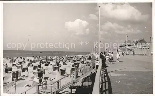 Westerland Sylt Strandpromenade Strand Kat. Westerland