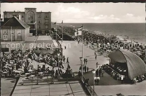 Westerland Sylt Strandpromenade mit Musikpavillon Kat. Westerland