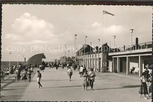 Westerland Sylt Kurpromenade mit Konzertpavillon Kat. Westerland