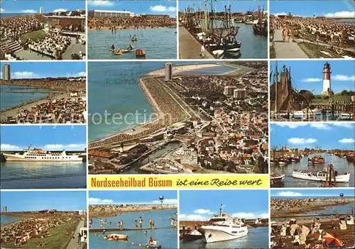 Buesum Nordseebad Ortsansichten Leuchtturm Kat. Buesum