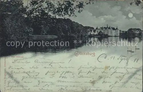 Gluecksburg Ostseebad Schloss Bahnpost Stempel  Kat. Gluecksburg (Ostsee)