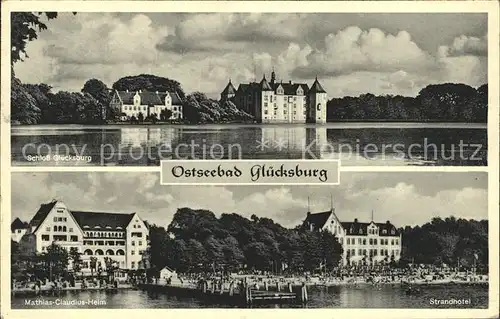 Gluecksburg Ostseebad Schloss Mathias Claudiis Heim Kat. Gluecksburg (Ostsee)