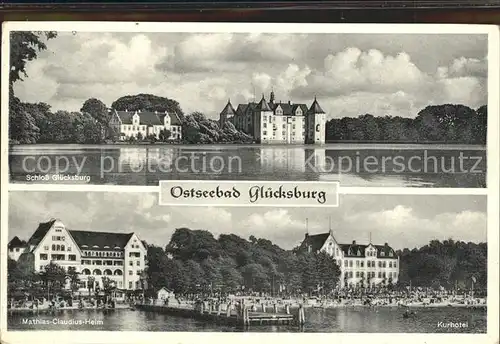 Gluecksburg Ostseebad Schloss Mathias Clauduius Heim Kurhotel Kat. Gluecksburg (Ostsee)
