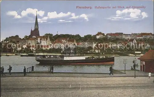 Flensburg Hafenpartie Juergensby Kat. Flensburg