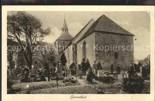 Grundhof Flensburg Kirche Friedhof  Kat. Grundhof