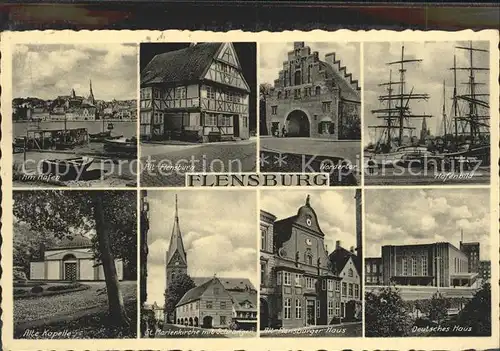 Flensburg Nordertor Alt Flensburger Haus Deutsches Haus Kat. Flensburg