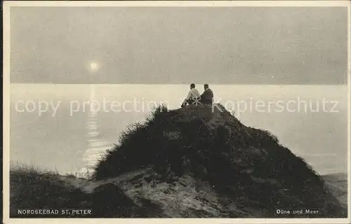 St Peter Ording Duene und Meer  Kat. Sankt Peter Ording