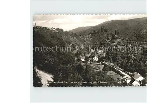 Manderscheid Eifel mit Ober  und Niederburg Kat. Manderscheid