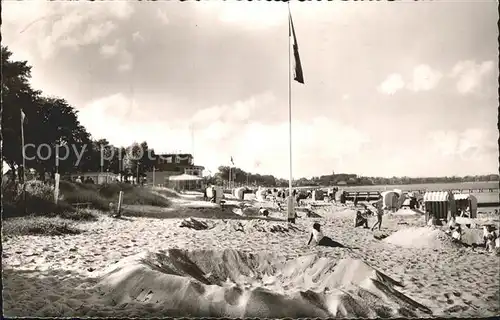 Eckernfoerde Strand Cafe Seelust Kat. Eckernfoerde