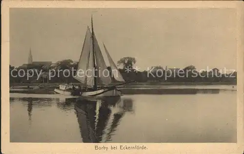 Borby Segelboot Kat. Eckernfoerde