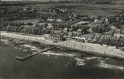 Eckernfoerde Fliegeraufnahme Strand Kat. Eckernfoerde