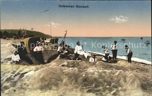 Niendorf Ostseebad Strand Strandleben Kat. Timmendorfer Strand