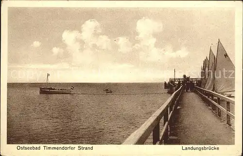 Timmendorfer Strand Landungsbruecke  Kat. Timmendorfer Strand