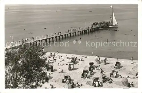 Timmendorfer Strand Landungsbruecke Strand  Kat. Timmendorfer Strand