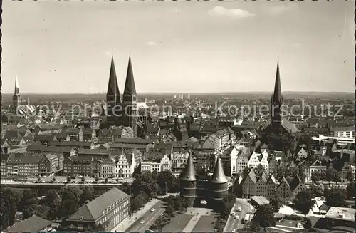 Luebeck Fliegeraufnahme Kat. Luebeck