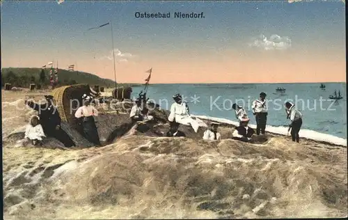 Niendorf Ostseebad Strandleben Kat. Timmendorfer Strand