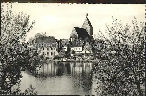 Moelln Lauenburg Blick auf den Dom Kat. Moelln