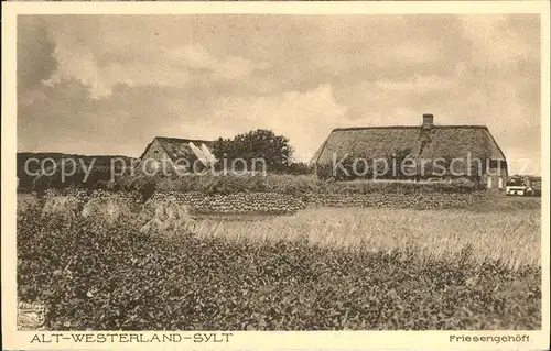 Sylt Alt Westerland Friesengehoeft Kat. Sylt Ost