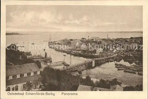 Borby Panorama Hafen / Eckernfoerde /Rendsburg-Eckernfoerde LKR