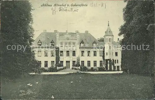 Eckernfoerde Schloss Altenhof Kat. Eckernfoerde