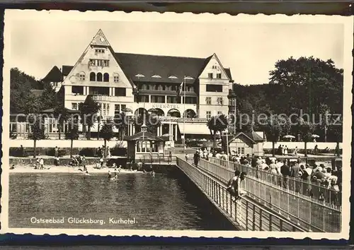 Gluecksburg Ostseebad Kurhotel Seebruecke Kat. Gluecksburg (Ostsee)