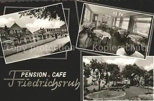 Niendorf Ostseebad Hotel Pension Cafe Friedrichsruh Gastraum Kat. Timmendorfer Strand