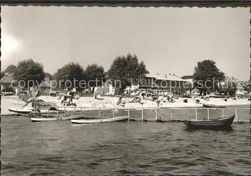 Sierksdorf Strand Bootsanlegestelle Kat. Sierksdorf