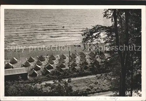 Scharbeutz Ostseebad Zeltstadt am Strand Kat. Scharbeutz