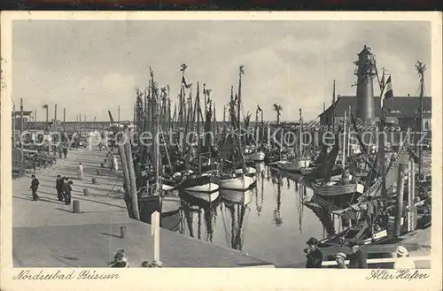 Buesum Nordseebad Alter Hafen Kat. Buesum