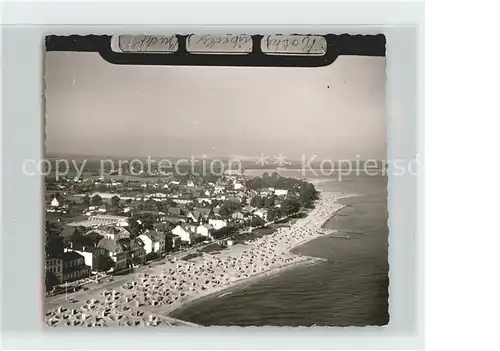 Niendorf Ostseebad Luebecker Bucht Fliegeraufnahme Kat. Timmendorfer Strand