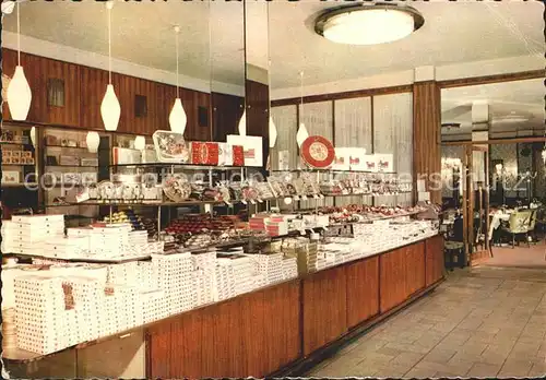 Luebeck Niederegger Verkaufsraum mit Marzipanausstellung Kat. Luebeck