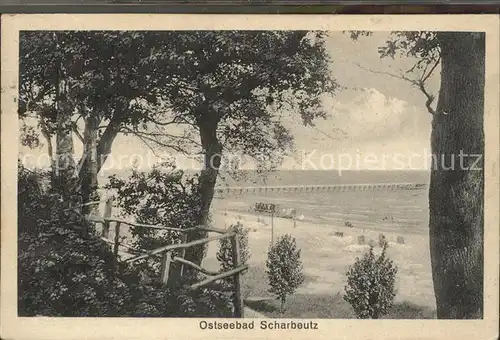 Scharbeutz Ostseebad Strand Seebruecke Kat. Scharbeutz