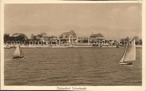 Scharbeutz Ostseebad Panorama Segelpartie Kat. Scharbeutz