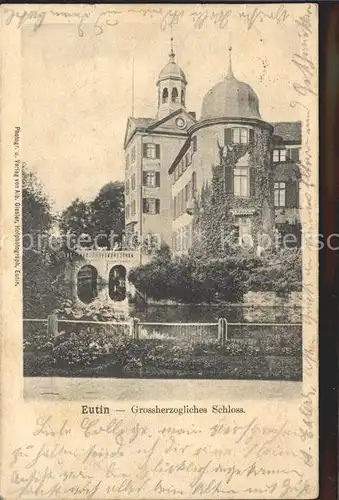Eutin Grossherzogl Schloss Kat. Eutin