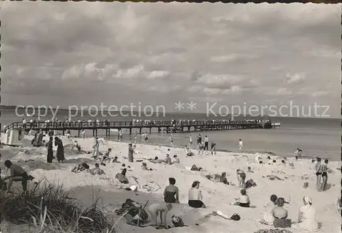 Scharbeutz Ostseebad Strand Seebruecke Kat. Scharbeutz