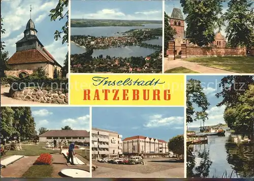 Ratzeburg Kapelle Panorama Dom Minigolf Marktplatz Hafen Kat. Ratzeburg