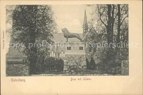 Ratzeburg Dom Loewen Denkmal  Kat. Ratzeburg