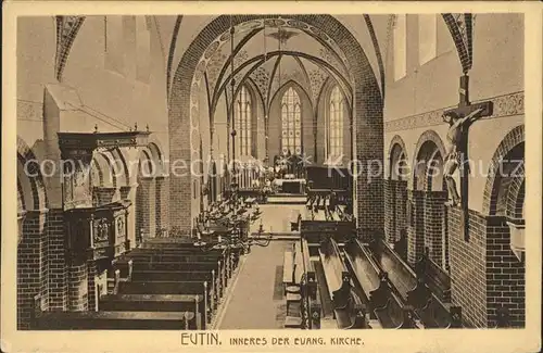 Eutin Inneres Evangelische Kirche  Kat. Eutin