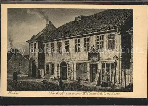 Eutin Carl Maria Weber Geburtshaus  Kat. Eutin