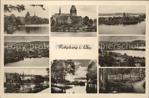 Ratzeburg Fliegeraufnahme Dom Waldweg Kat. Ratzeburg