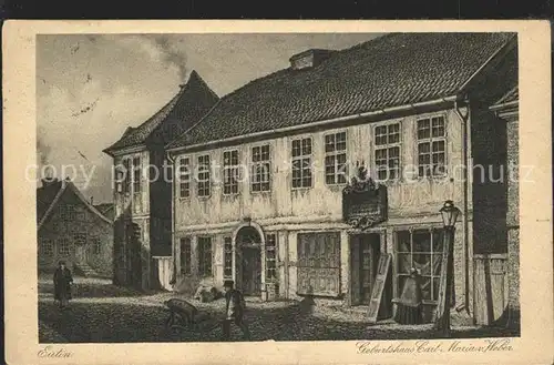 Eutin Geburtshaus Carl Maria von Weber Kat. Eutin